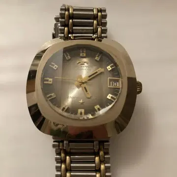 TECHNOS 자동 시계 실버