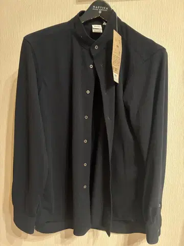 Bring 드라이코트니 스탠드 칼라 셔츠 XL 블랙