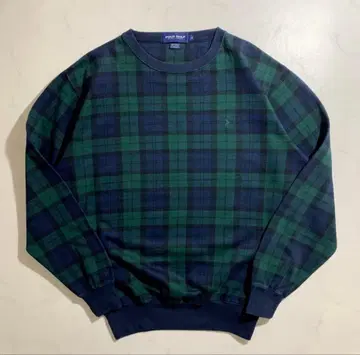 랄프 로렌 정품 맨투맨 트레이닝복 체크 무늬 새상품급