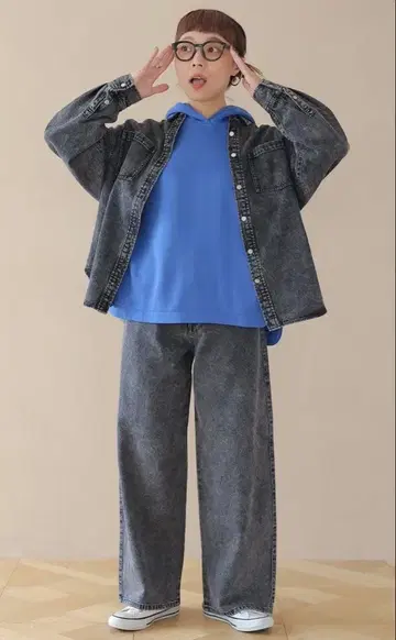 [ 바야코 씨 콜라보 ] 부드러운 데님 스키니 스트레이트 팬츠