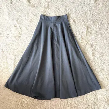 클라네 CLANE CHAMBRAY CIRCULAR SKIRT 블루