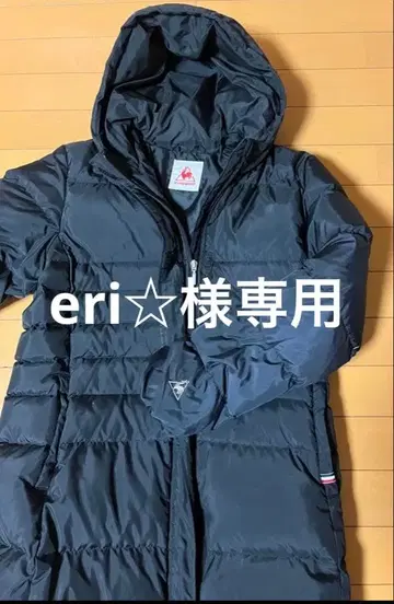 르꼬끄 스포르티브 다운 자켓 벤치 코트 블랙