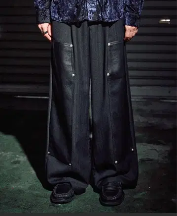 Casper John 더블니 플레어 슬랙스