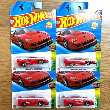 핫휠 페라리 F40 일본어 카드 4대 세트