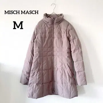 미슈마슈 다운 코트 M 브라운 긴팔 하이넥 방한 179
