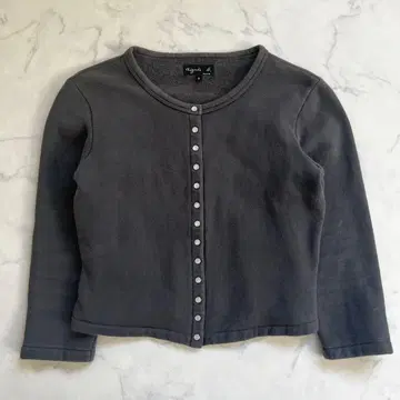 agnesb 에네스베 프레션 가디건 두꺼운 원단 속기모 그레이 M