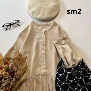 b1685* 사만사 모스모스 풍성한 개더 코튼 셔츠 원피스