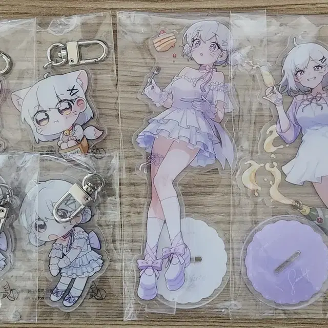 픽셀스토어 설백 아크릴 스탠드,키링