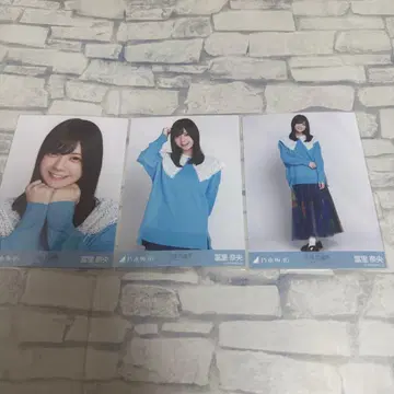 노기자카46 토미사토 리나 브로마이드 카라 부착 코디 컴프