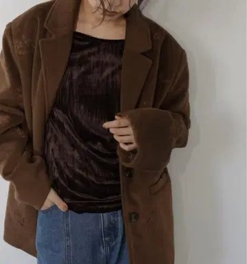 hellam 플라워 자수 테일러드 자켓