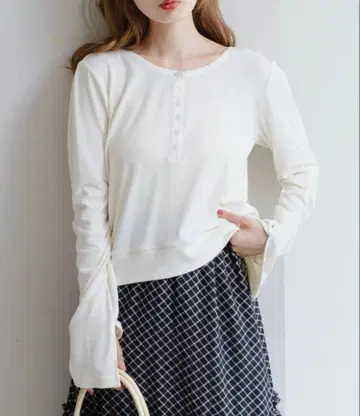 kastane 헨리 리브 풀오버 아이보리