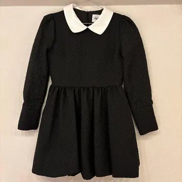 epine 에피누 화이트 카라 벌룬 블랙 원피스 S 사이즈