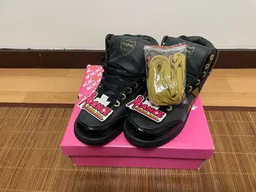 PLAYBOY 스니커즈 블랙 블랙 골드 로고 금 로고