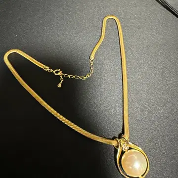 골드 펄 목걸이