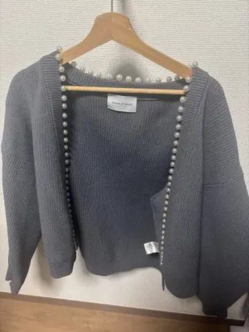 ADAM ET ROPE 그레이 펄 가디건