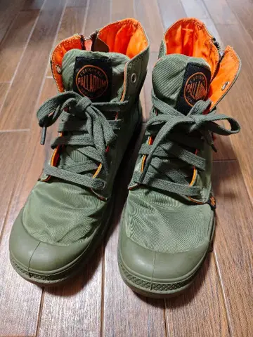 택 포함 PALLADIUM x ALPHA MA-1 부츠