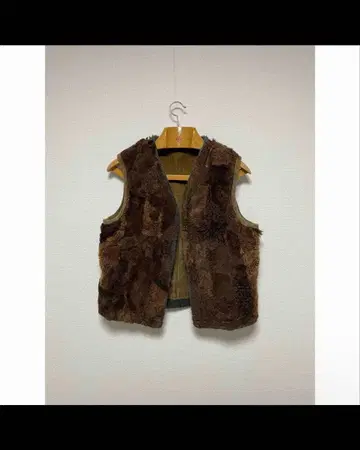 유로 빈티지 무스탕 x 코듀로이 유로 워크 베스트 아트 피스