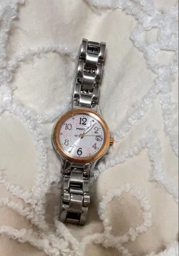 wicca 아날로그 시계 실버 x 로즈 골드