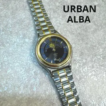 SEIKO ALBA URBAN 문페이즈 V806 아날로그 손목시계