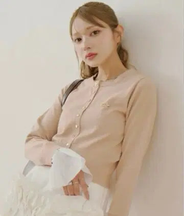 chico 가디건 옷깃 탈부착 프론트 버튼 니트 여성용