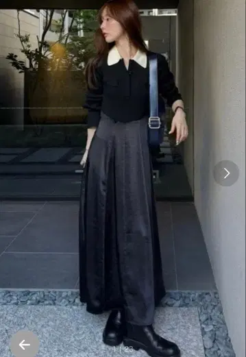 프레이 아이디 오픈 폴로 카라 니트 원피스