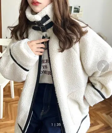 2WAY 어레인지 컬러 복슬복슬 보아 자켓