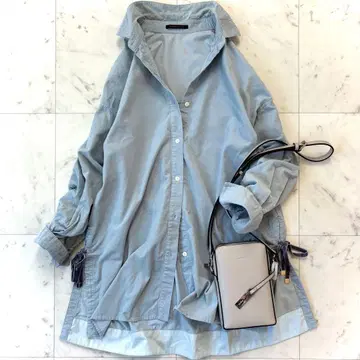 새상품급 밴야드 스톰 코듀로이 빅 셔츠 원피스 사이드 리본