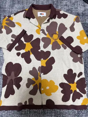 인기 MELLOW 메로우 니트 셔츠 꽃무늬