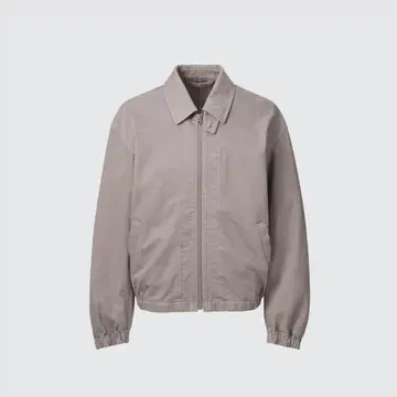 유니클로 U 집업 블루종