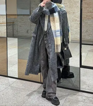 나노 스튜디오 더블 롱 코트 체스터 코트