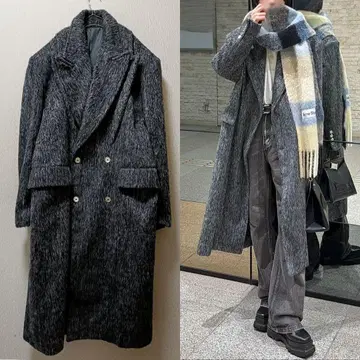 나노 스튜디오 더블 롱 코트 체스터 코트