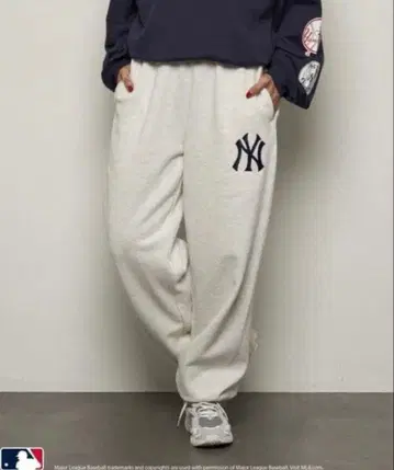 PUBLUX MLB 스웨트 팬츠 조거 팬츠 양키스 그레이 L