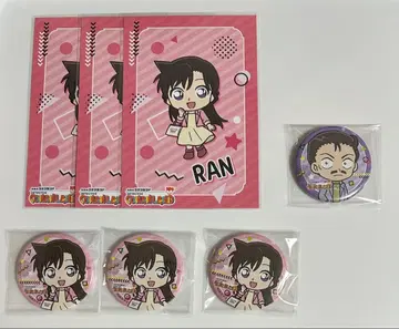 명탐정 코난 유미란(모리 란)/유명한(모리 코고로) 코난랜드 캔뱃지&엽서