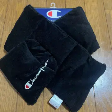 새상품 Champion 블랙 넥워머 머플러 보아