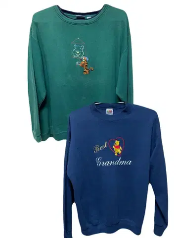 90s 맨투맨 트레이닝복 디즈니 푸우