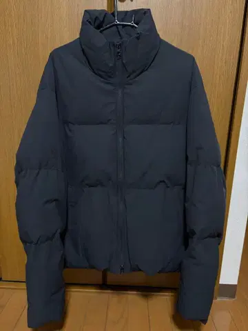 remer 루즈 라이크다운 오버 재킷 블랙 블랙