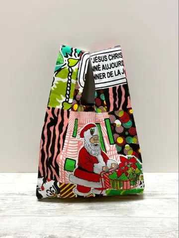 아프리카 천 * 수주 제작 * 크리스마스 패턴 미니 백 아프리칸 백