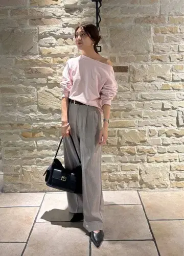 mix1 미라 오웬 드라이 터치 2턱 와이드 팬츠