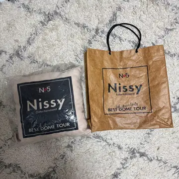 Nissy BEST DOME TOUR 쿠션 토트백