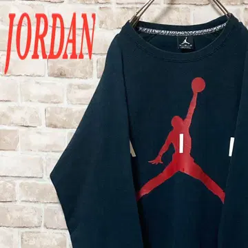 [빅 로고] JORDAN 원포인트 자수 맨투맨 블랙
