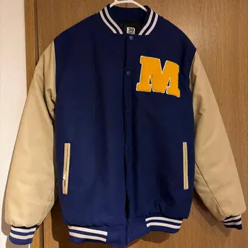 30thirty 바시티 자켓 네이비/베이지