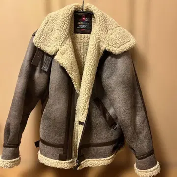 ALPHA 보아 자켓 M 브라운