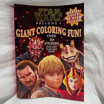 STAR WARS EPISODE I GIANT COLORING FUN!