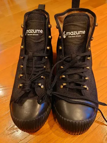 mazume 웨이딩 부츠 펠트 핑 블랙