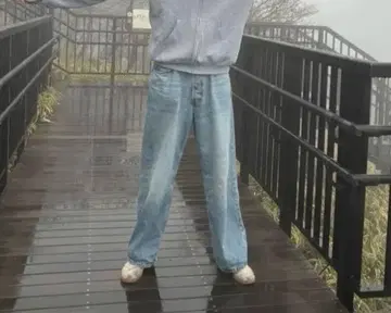 WEEKDAY 와이드 팬츠 32/34 라이트 블루