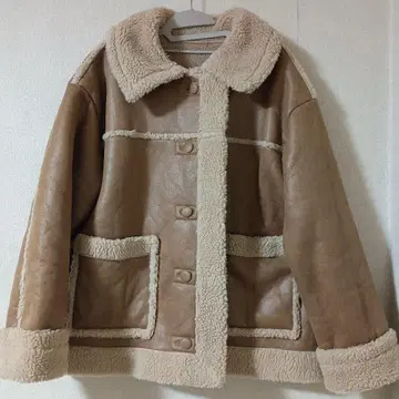 무스탕풍 브라운 자켓