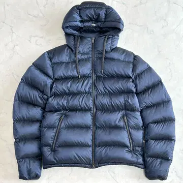 헬레노 리조트 다운 자켓 후드 로고 플레이트 네이비 사이즈 46 te7