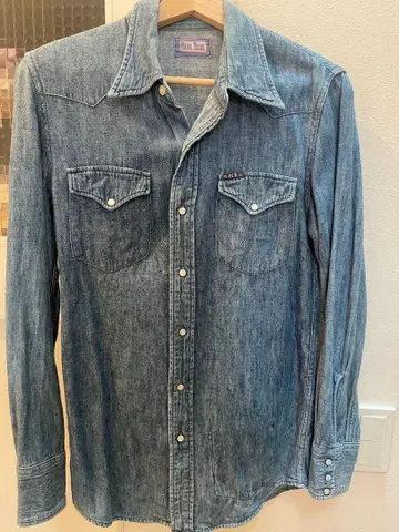 BLUE BLUE 데님 긴팔 셔츠 웨스턴