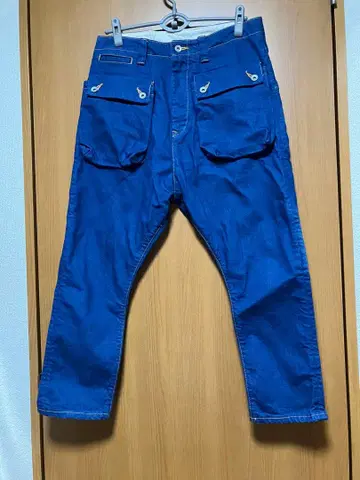 네이탈 디자인 플랩 데님 g55 사이즈 32 새상품급