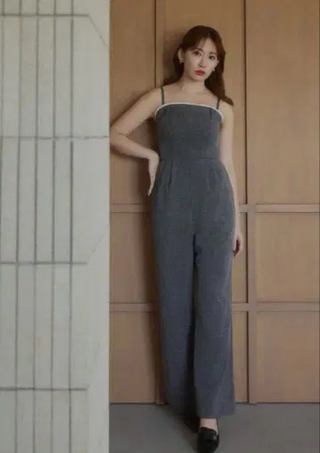herlipto Frilled Tweed Jumpsuit